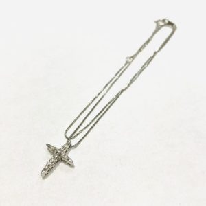 K18WG メレダイヤ ネックレス 0.21ct
