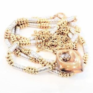 K18/Pt900(18金/プラチナ）ネックレス