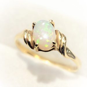 K18 18金　オパールリング