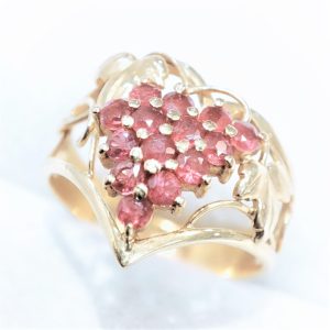 K18 18金　ルビーリング