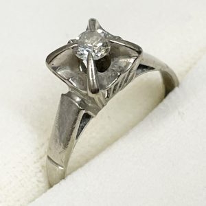 K14WG ダイヤモンドリング