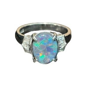 Pt900 オパール付きリング