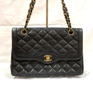 CHANEL シャネル ラムスキン マトラッセ チェーンショルダーバッグ