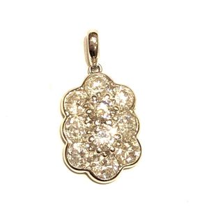 Pt900プラチナ900 ダイヤ 1.35ct ネックレストップ