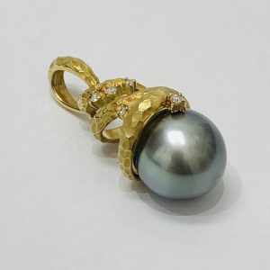 K18(18金) トップ 石付き アクセサリー