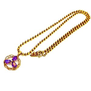 K18 アメジスト ネックレス