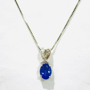 K18WG(18金) タンザナイトネックレス