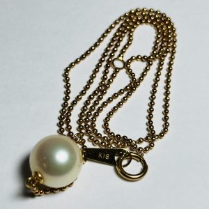 K18/18金 真珠7.0ct ネックレス