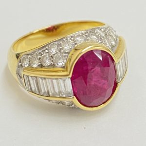 K18 ルビー リング