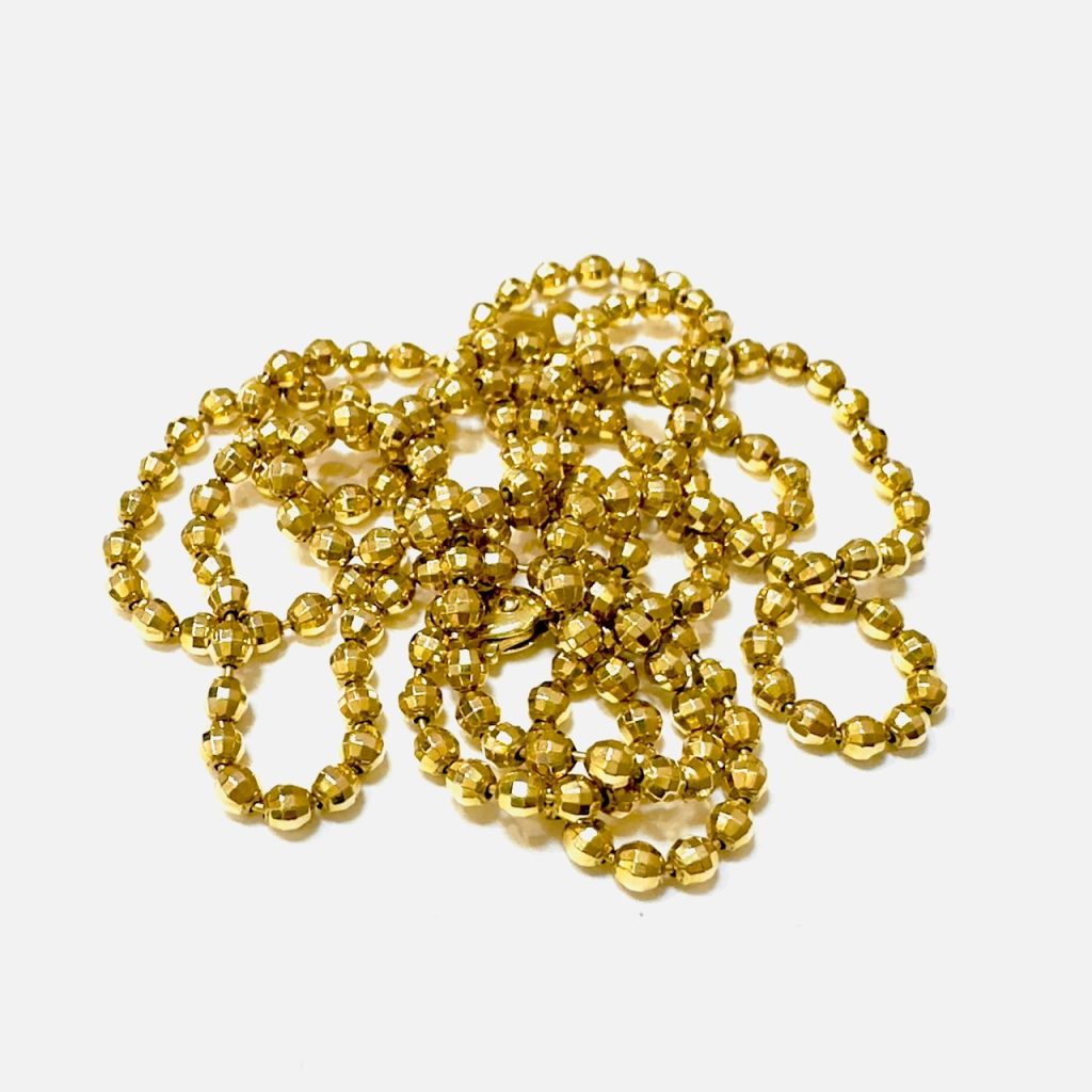 K14 14金 ボールチェーンネックレス アクセサリーの買取実績 | 買取 