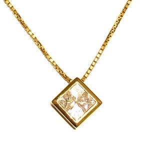 K18 18金 ダイヤ 0.8ct ネックレス