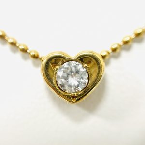 K18 ダイヤ0.2ct付ネックレス