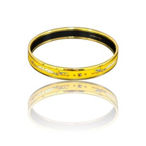 エルメス エマイユ・カレーシュ バングル ブレスレッド 赤茶 馬車