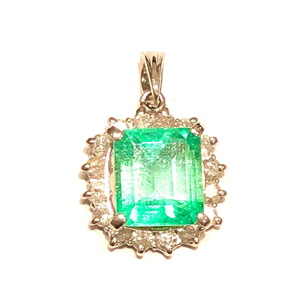 ☆0.50ct☆✨エメラルド0.50ctダイヤモンドレール留めプラチナリング指輪