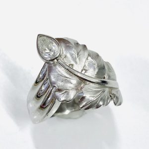 Pt900 0.43ctダイヤモンド付きリング