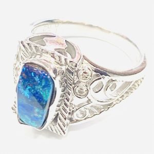 Pt900 リング オパール メレダイヤ アクセサリー