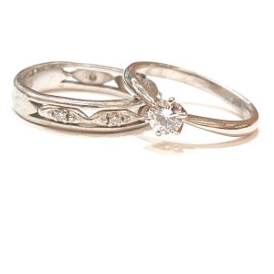 Pt900 ダイヤモンド 0.26ct リング