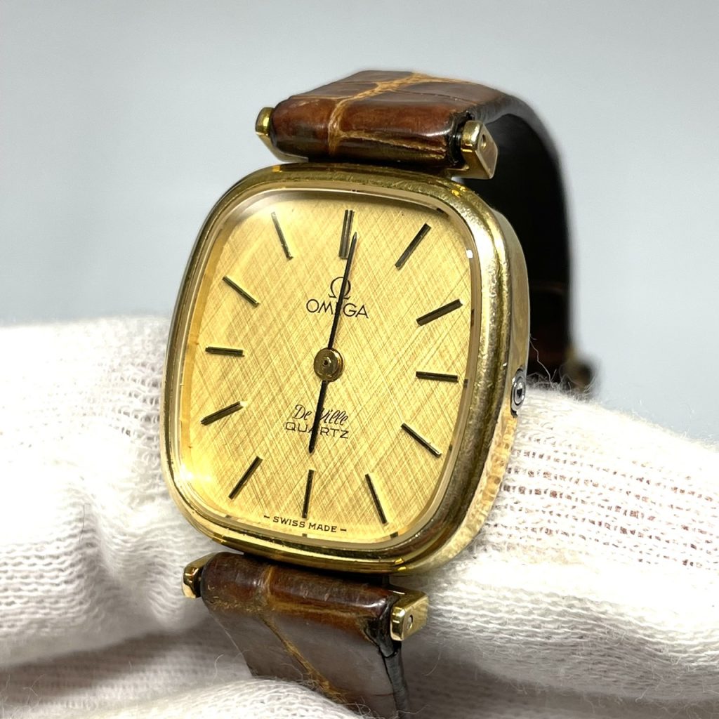 購入格安店舗 オメガデビルスクエアクォーツ1417 腕時計(デジタル