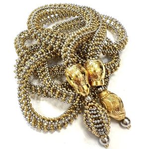 K18/Pt850 コンビ ネックレス