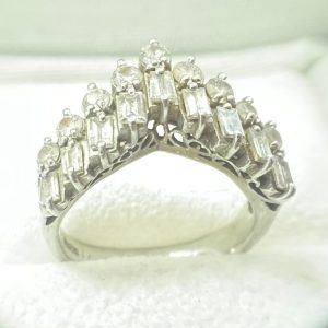 Pt900 メレダイヤ リング