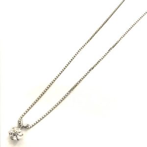 Pt850 プラチナ ダイヤ ネックレス