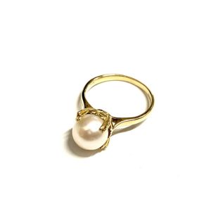 K18 18金 パール リング