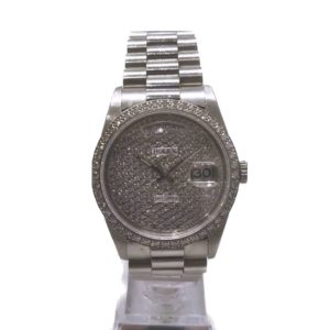 ROLEX ロレックス デイデイト K18WG アフターダイヤ文字盤