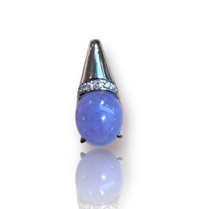 Pt900 トップ ラベンダー翡翠