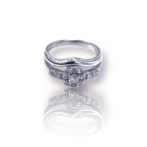 Pt900 メレダイヤ リング