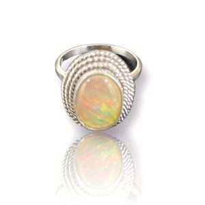 Pt850 オパール リング