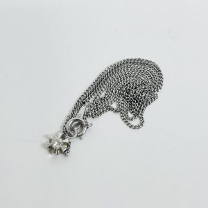 Pt850 メレダイヤ付きネックレス