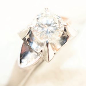 Pt800 ダイヤリング 0.35ct