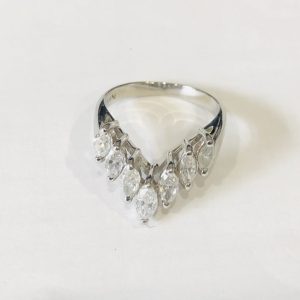 Pt900 リング ダイヤモンド付き