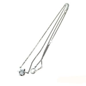 Pt850 ダイヤネックレス 0.65ct