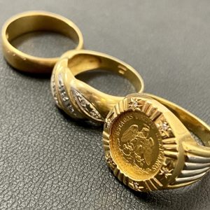 K18リング / K21.6金貨 / K18Pt900リング