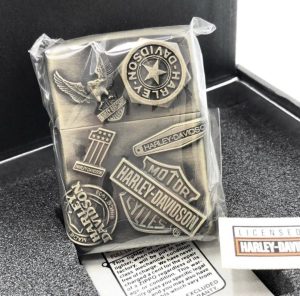 Zippo HARLEY DAVIDSON ジッポ ハーレーダビッドソン ソリッドブラス 真鍮 ワッペン