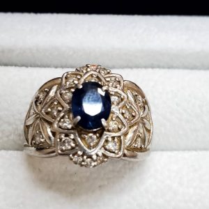 サファイヤ 18KWG ホワイトゴールド 金 ジュエリー 宝石