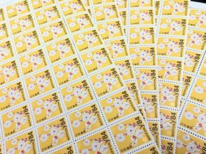 普通切手シートお買取致しました買取専門店さすがや立川南口店です。