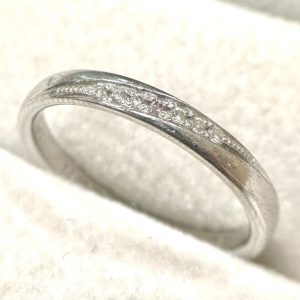 Pt850 （プラチナ） メレダイヤリング