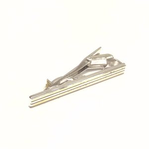 K18 18金 K14WG 14金ホワイトゴールド コンビ ネクタイピン