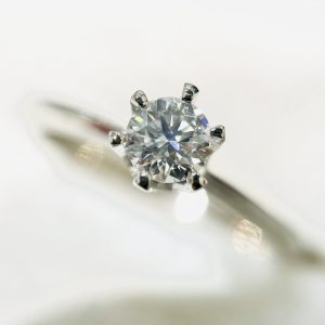 Pt850 ダイヤリング 0.23ct