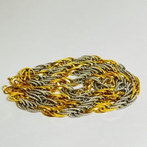 K18/18金 Pt850 ハーフ ネックレス