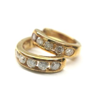 K18 ピアス メレダイヤ 1.00ct