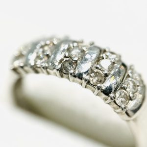Pt900 メレダイヤリング 0.5ct