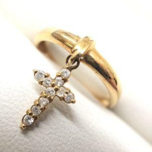 K18 メレダイヤ リング　