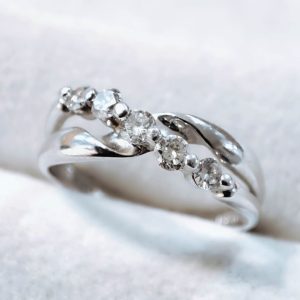 pt900 メレダイヤリング 0.3ct