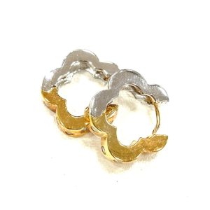 K18WG ダイヤモンド イヤリング