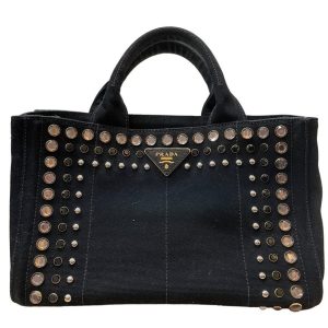PRADA プラダ カナパ スタッズ トートバッグ