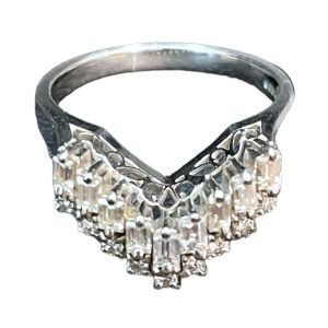 Pt900　ダイヤモンド付　リング