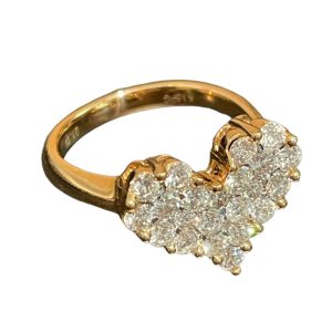 K18PG　メレダイヤ　リング